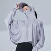 Sonnenschutzkleidung Damen Sommer Sonnenschutzmaske Gesichtsschutz UV-Schutz Eis-Seide Atmungsaktiv Dünner Kurzer Schal Sonnenschutzkleidung