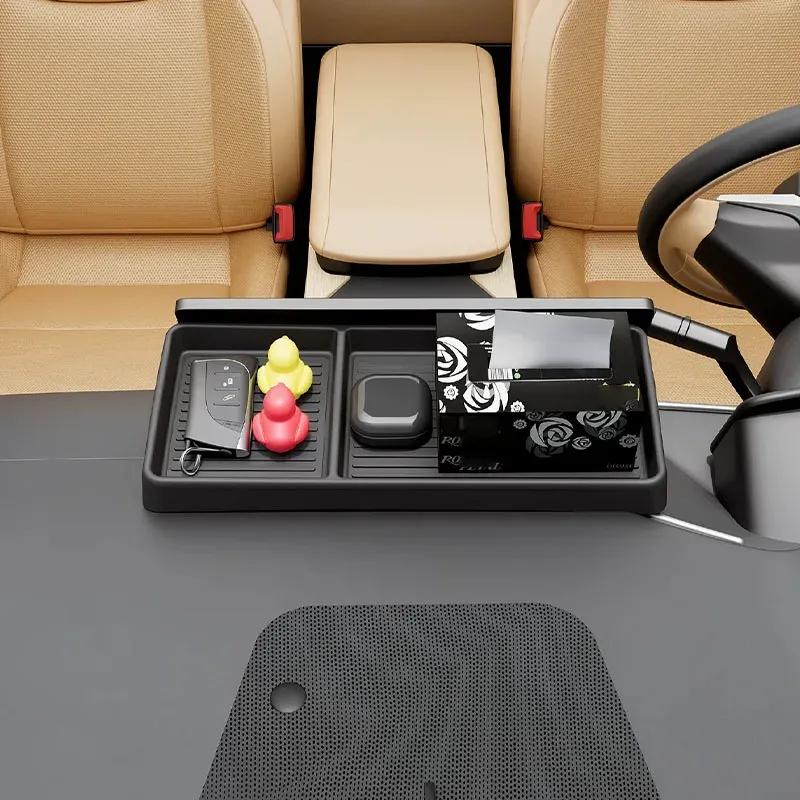 For Lexus ES 350h 350e 500e 2026 2027 Silicone Center Control Screen Rear Storage Box Organizer Car Interior Accessories