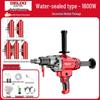 Delixi High-Power Dual-Use Core Drill: Wet/Dry Concrete & Air Conditioner Hole Drilling Machine, Handheld/Desktop Usage.