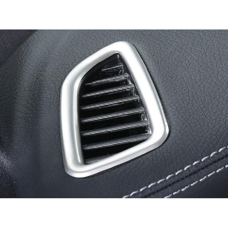 For Mercedes-Benz GLC Silver Steel 2016-22 Dashboard Side Outlet Vent Cover Trim