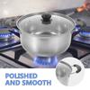 430 Stainless Steel Cookware Set Soup Pot Milk Pan Frying Pan (3 Piece Set) Strainer Noodle Stew Fettuccine Pasta Cooking