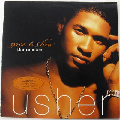 12inch Record USHER  Nice  Slow The Remixes 73008243071 LaFace Records 1998 US Rap  HipHopRB Used