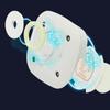 Plastic Ultraviolet Sanitizer Lamp White Toilet Disinfection Lamp Toilet UV Lamp  Home
