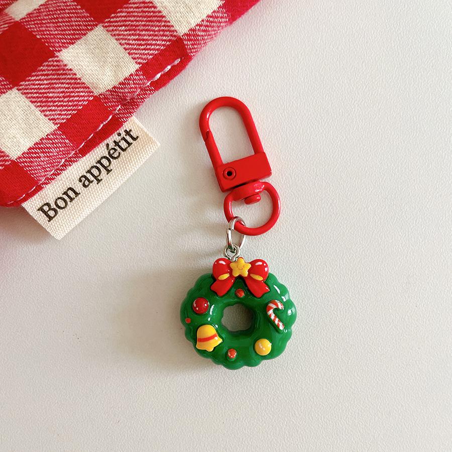 Cartoon Santa Claus Keychain Ornament - Cute Christmas Gift for Backpack or Home