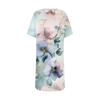 Womens Summer Dresses Short Sleeve Linen Casual T-Shirt Dresses Swing Beach Midi Dress Sundresses With Pockets