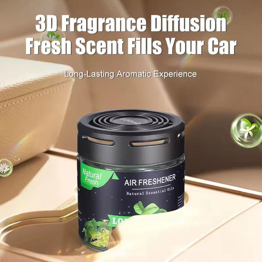Car Solid Aromatherapy Cream Natural Plant Auto Interior Deodorizing Fragrance Paste Lemon Glass Jar Long-lasting Air Freshener