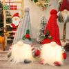 Christmas Decorations: Glowing Rudolph, Santa, and Faceless Doll Ornaments – Perfect Small Holiday Gifts