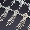 5Yards Rhinestone Chain Trim Fringe Tassel Crystal Shining Accessories DIY Wedding Decoration Gift Bow Shape Rhinestone Ribbon
