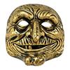 Accessoire d'Halloween Masque de Clown Vintage, Accessoire Effrayant Or Argent Atmosphère Sombre Masque de Fête pour Fête, Costume de Mascarade Effrayant Hanté