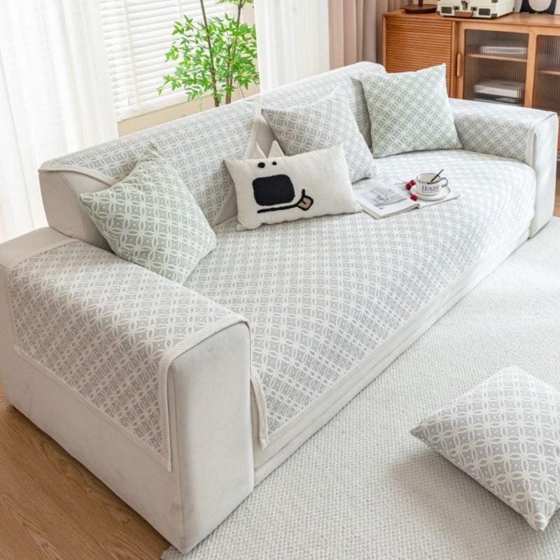 Autumn Home Chenille Coin Printed Slipcover Funda Sofa Mat Non-slip Sofa Cushion Couch Sofa Covers Mat