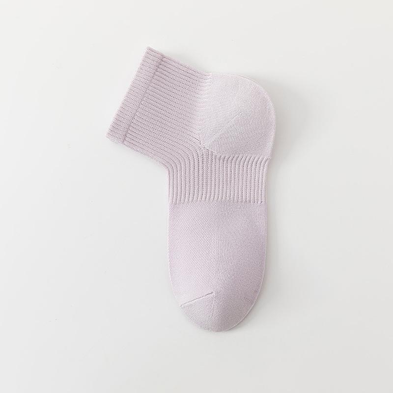 Damen Sommer Dünne Mesh Atmungsaktive 10A Antibakterielle Tube Rechte Winkel Socken