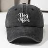 Baseball Cap Dog Mom Letter Print Fashion Retro Soft Top Curved Brim Baseball Cap Adjustable Hip Hop Dad Truck Hat Fishing Hat