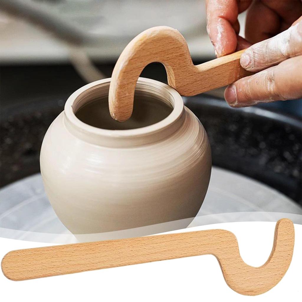 Wood Clay Sculpting & Carving Tools Kit - Ergonomic Smooth Edge Trimming Wand, Comfort Grip for Pottery Studio Classroom Craft