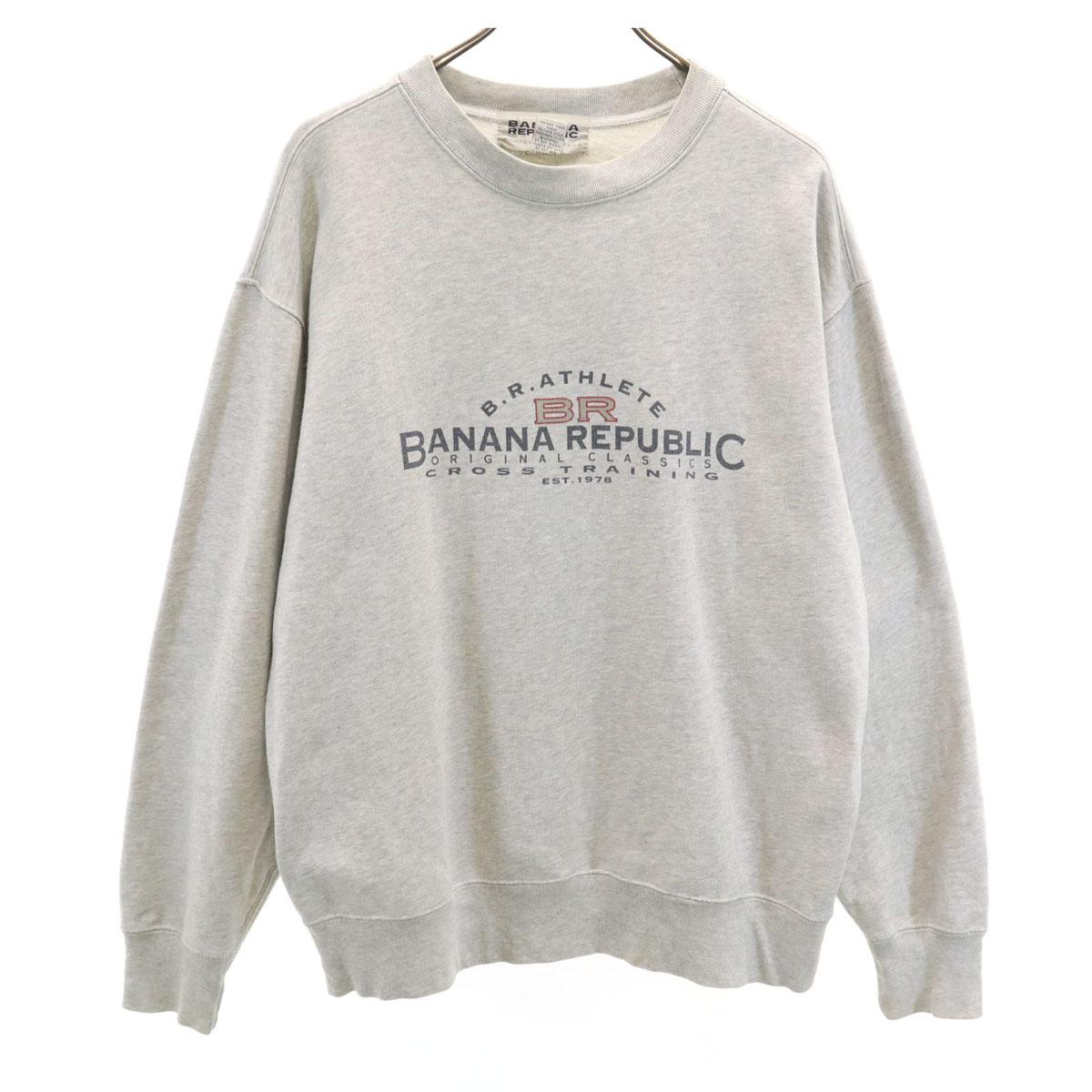 

Banana Republic 90s Old Long sleeve sweat trainer S gray Men s Used