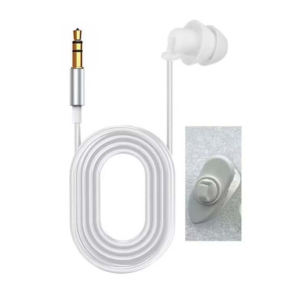 Short Line Single Side Earphone 2M Line 3.5mm Plug Headphone Mono Earbuds Walkie Talkies