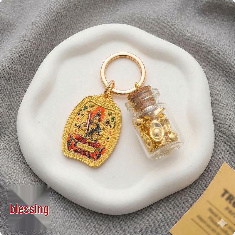 Year of the Horse Blessing Eight Guardians Keychain and Lucky Bag Pendant
