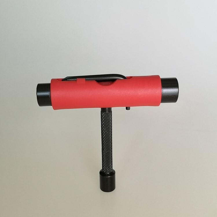 New High Speed Double Rocker Skateboard T-Tool Wrench Custom Logo Printing Durable PP+Steel Construction 150kg Load Capacity for красный
