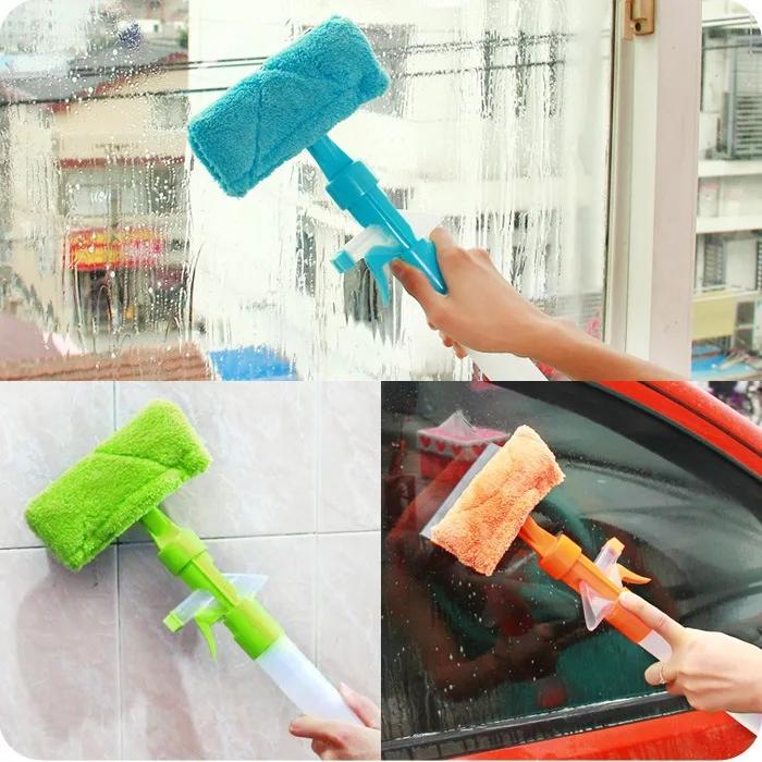 3 In 1 Double Sided Glass Wiper Window Scraper Brush Cleaning Tool Window Scraper