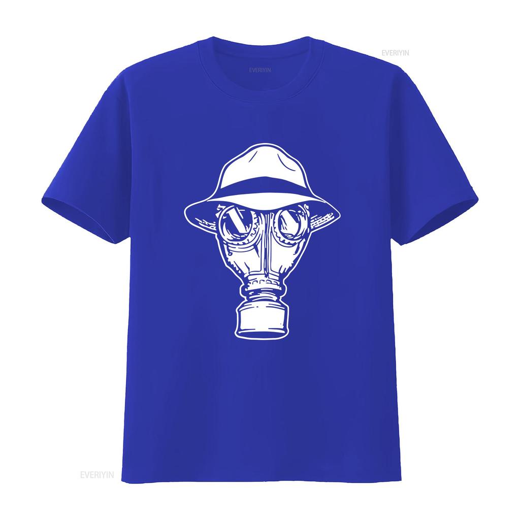 Gas Mask T Shirt Vintage Unisex Top For Everyday Wear Fashion Slightly Breathable Graphic