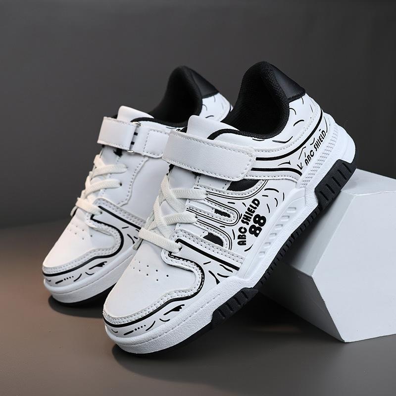 Children 2025 Campus Vintage Color Board Shoes Boys Street Tide Casual Breathable Shoes Middle Large Children Girls Sneakers