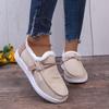 Women's Winter Warm Boots with Plush Corduroy Lining TPR Sole - Round Toe Ankle Boots in Beige, Black, Light Blue, Brown | Cozy Casual Shoes