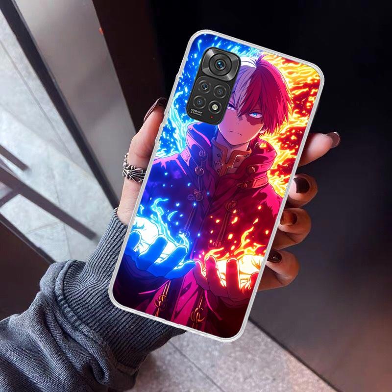 Todoroki Shoto MHA My Hero Phone Case For Xiaomi Redmi Note 10 11 12 13 14 15 Pro Plus 11S 12S 14S 11T 11E 10S Soft TPU Back Cov