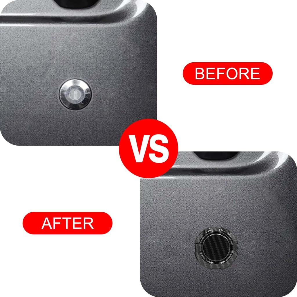 ABS Door Lock Keyhole Key Socket Decoration Cover Trim 2/4 Doors Exterior For Jeep Wrangler JL JLU Gladiator JT 2018-2024