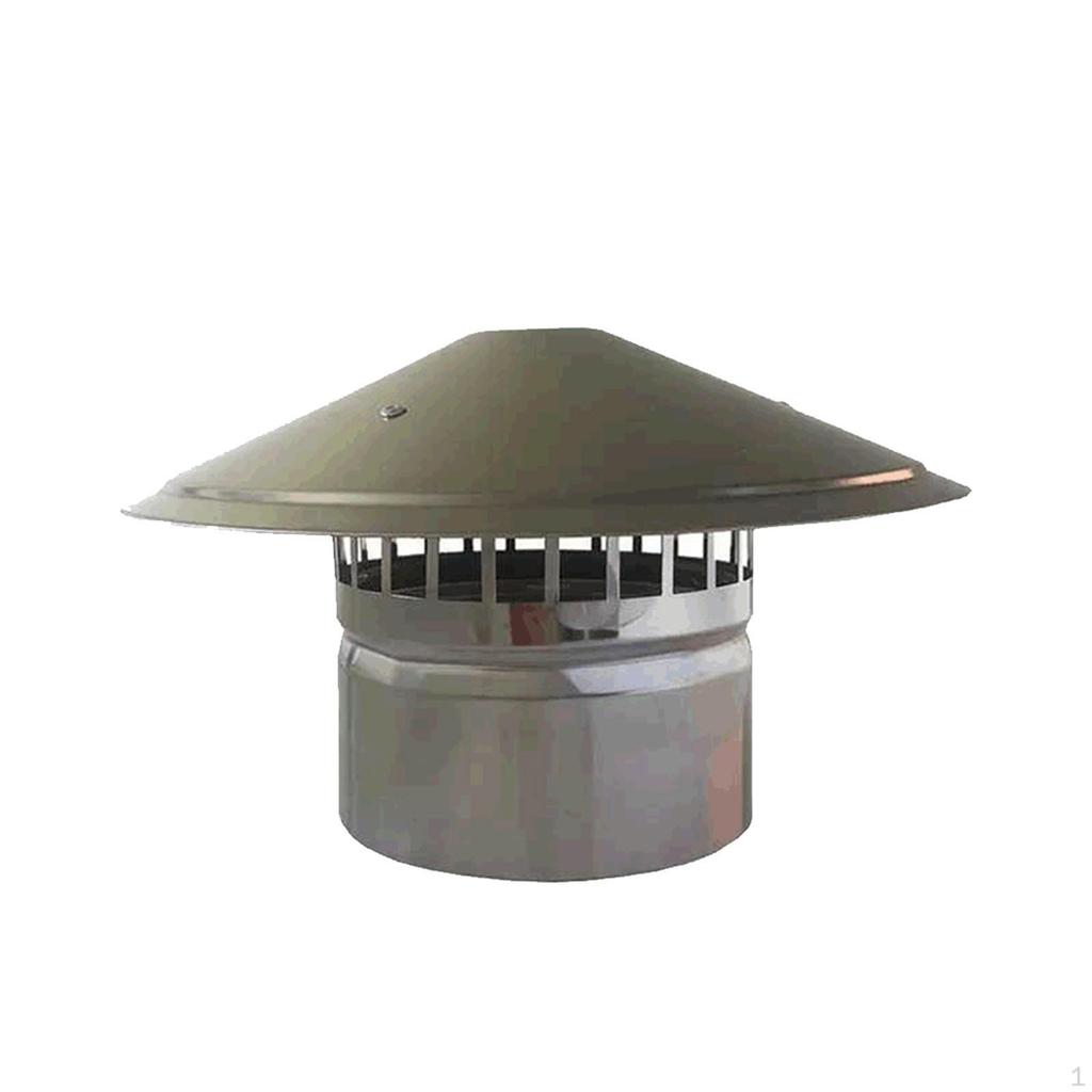 Chimney Cap Roof Vent Weatherproof Snow Dust Protection Rainproof Cover Flue Rain