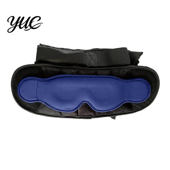 Adjustable Head Support 3-in-1 Travel Sleep Mask Set, Blackout Eye Cover with Neck Pillow & Road Trip Comfort Gear Arm Support, Portable Rest Kit for