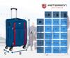 PTN 5209-SET-9302 Blue-Burgundy Suitcase Set
