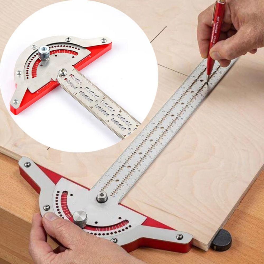 

0-70° Adjustable Angle Finder Accurate Scale Digital Protractor Woodworkers Edge Rule Woodworkers 10in