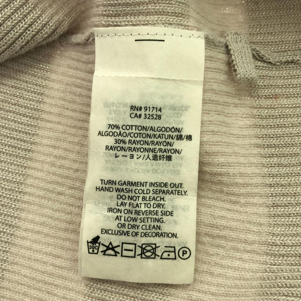 Armani Exchange Border Pattern Long Sleeve V Neck Sweater M Knit Women Used