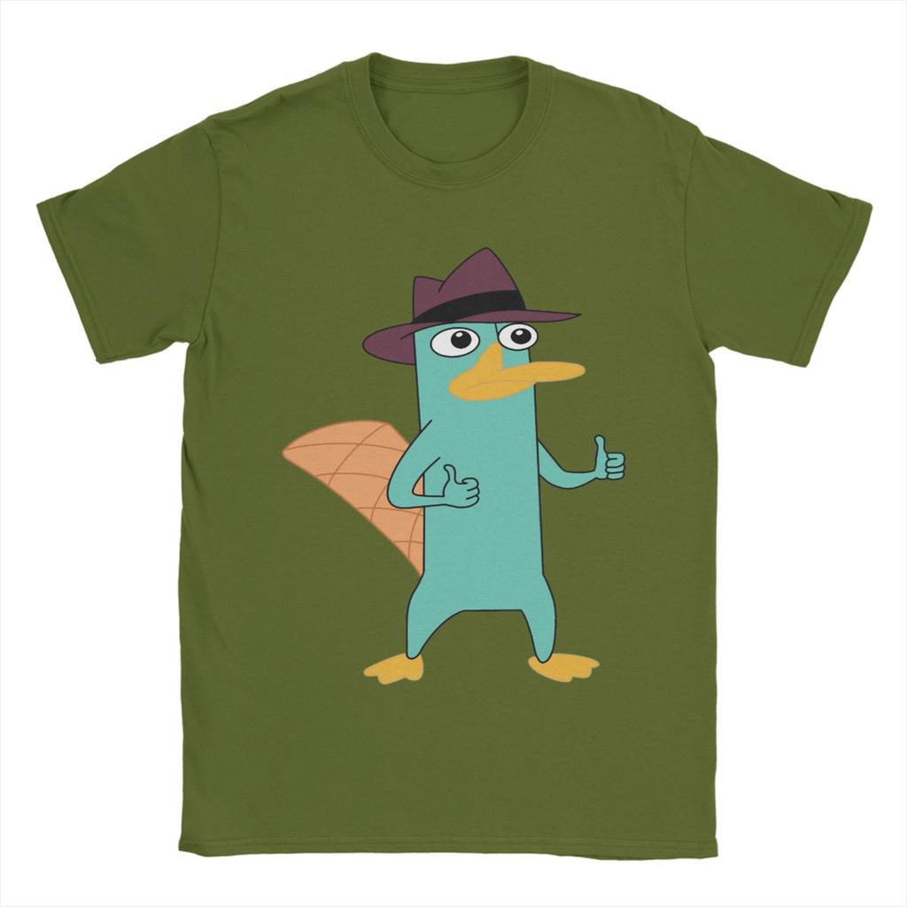 Unisex Agent Perry the Platypus T Shirts  Cotton Clothes Funny Short Sleeve Round Collar Tee Shirt 4XL 5XL TShirt