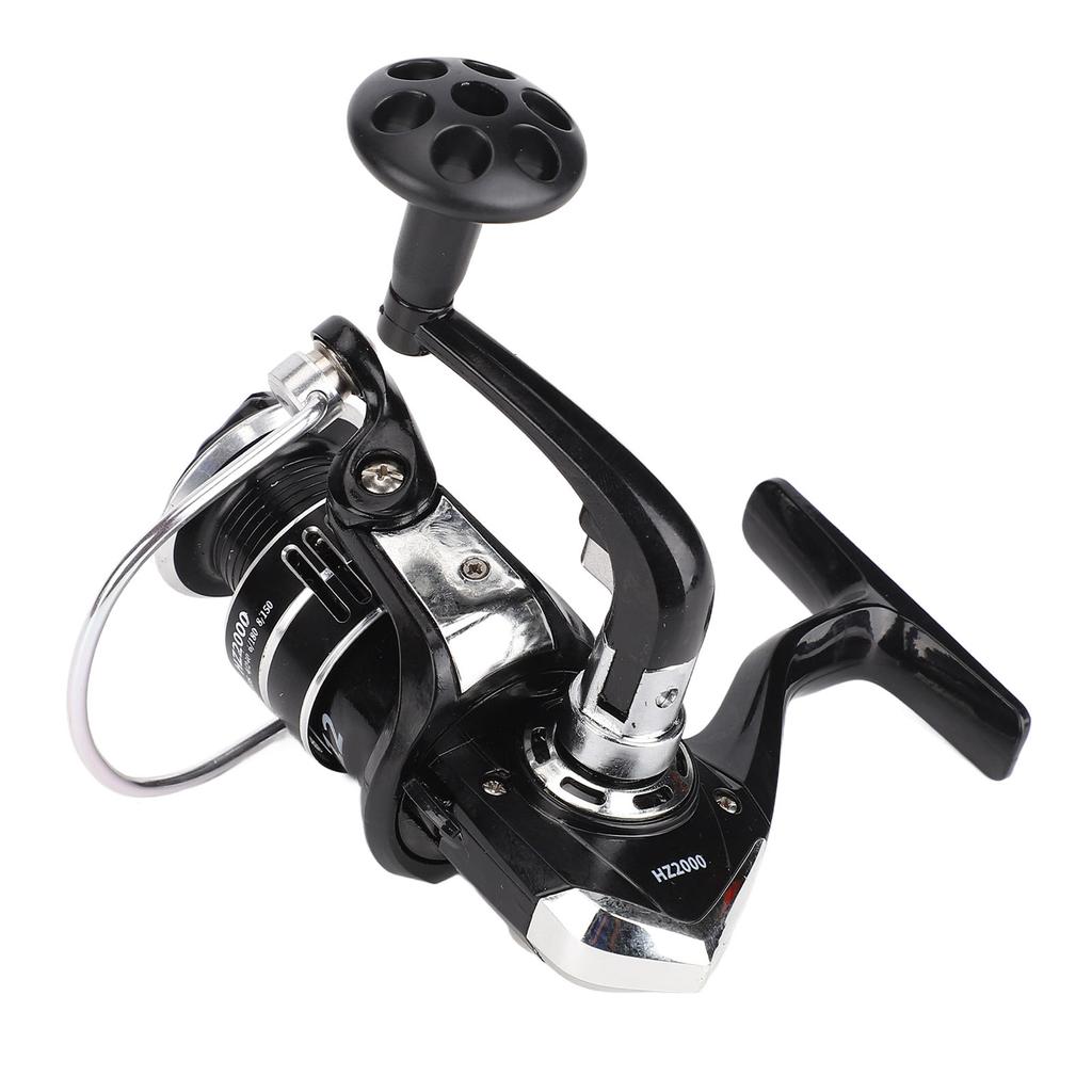 HZ2000 Metal Spinning Fishing Reel High Speed 5.1:1 for Sea Fishing Telescopic Fishing Rod