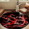 Bull Basketball Artwork Round Rug for Livingroom,Bedroom, Palyroom, Chair Rug, Area Rug, Circle Carpet, Large Size Decor Fan Christmas Gift