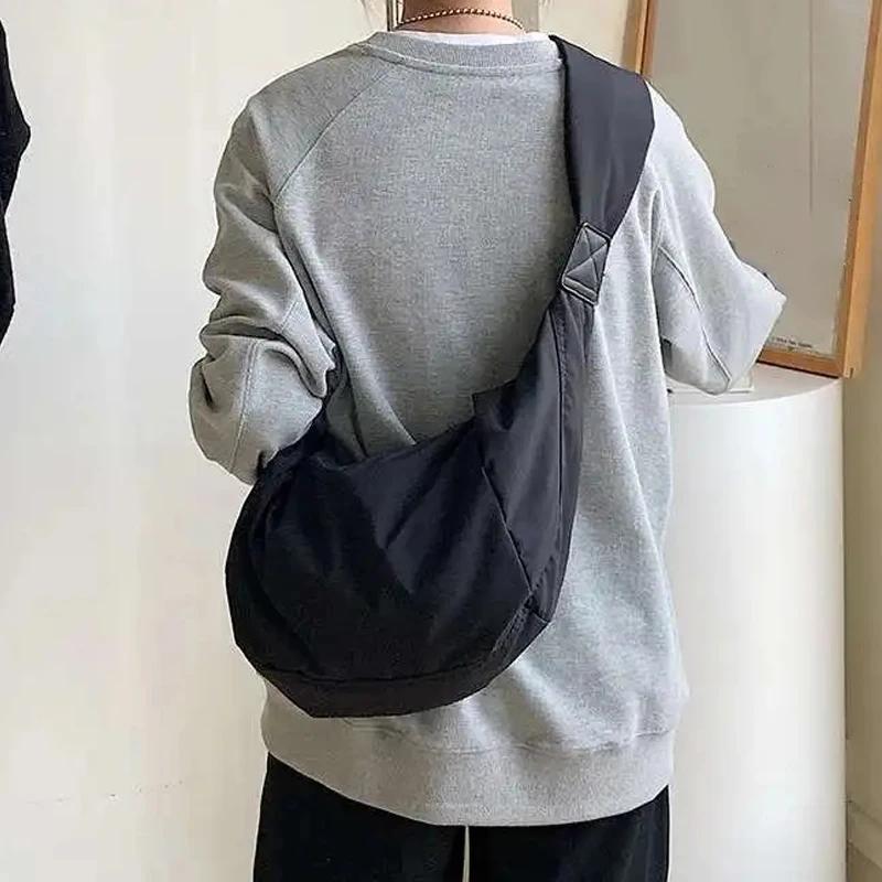 Casual Oxford cloth Women Bags Shoulder Bag Woman Crossbody Bag Hobo Bags Dumpling Bag Large Capacity Female Half Mo Totes