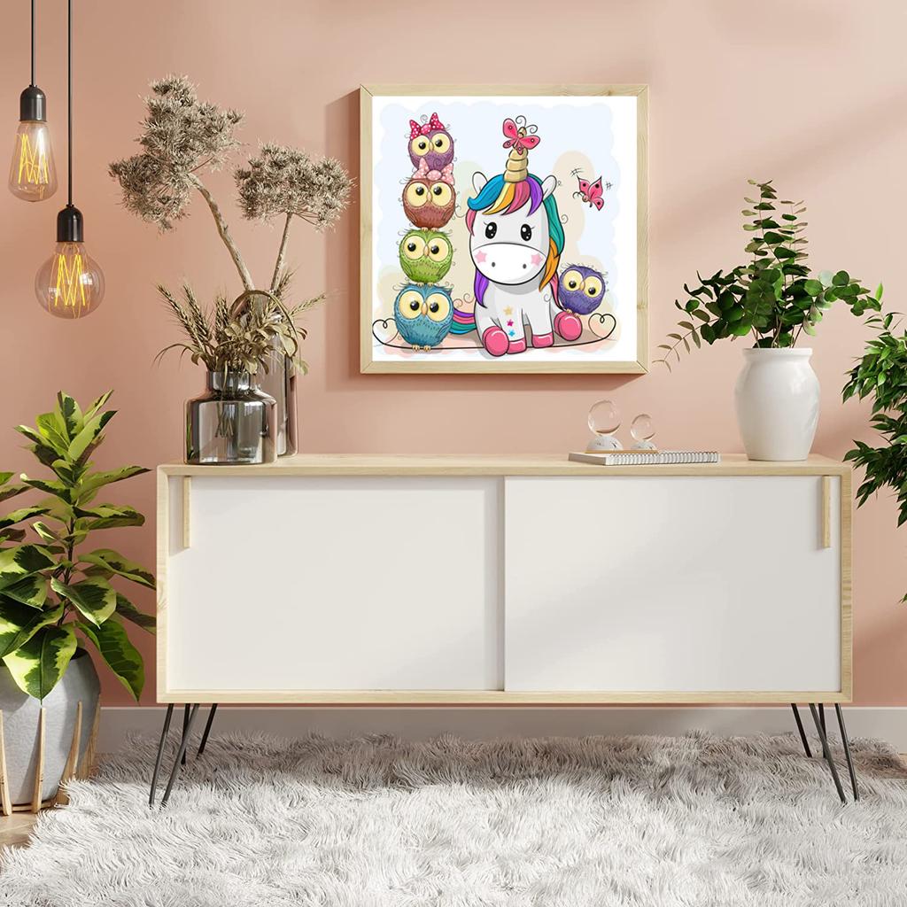 DIY Diamond Painting Cartoon Owl Cross Stitch Kit Mosaic Art Diamond Painting Full Circle/Square Diamond Home Decoration