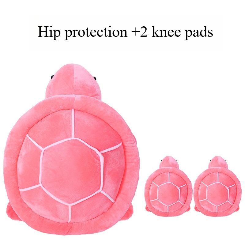 

Захисне спорядження для катання на лижах, ковзанах, сноуборді. Мила подушка у вигляді черепахи. Зелений L рожевий