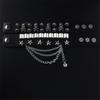 Pu Leder Stern Schädel Armband Zink-legierung Armband Manschette Gothic Punk Armbänder frauen männer metall armbinden angepasst schmuck