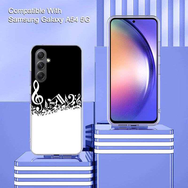 Klaviertasten Musikalische Handyhülle Für Samsung A70 A50S A40 A30 A20E A16 A26 A36 A56 A17 Galaxy Note 20 10 9 8 A71 A51 A41 A31 A21S A