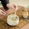 4PCS Matcha Tea Set Tool Stand Kit Ceramic Bowl Whisk Scoop Gift Ceremony Traditional Japanese Accessories Matcha Blender Set