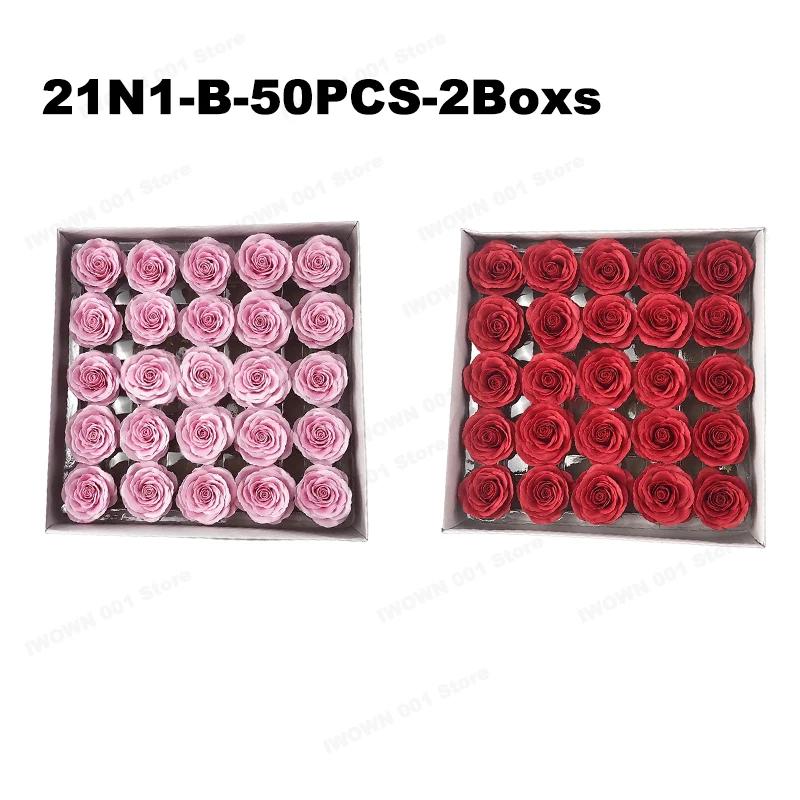 25PCS/Box Soap Rose Flowers New Style DIY Handmade Gift for Mother's Day Valentine Wedding Shower Favor Home Party Decor
