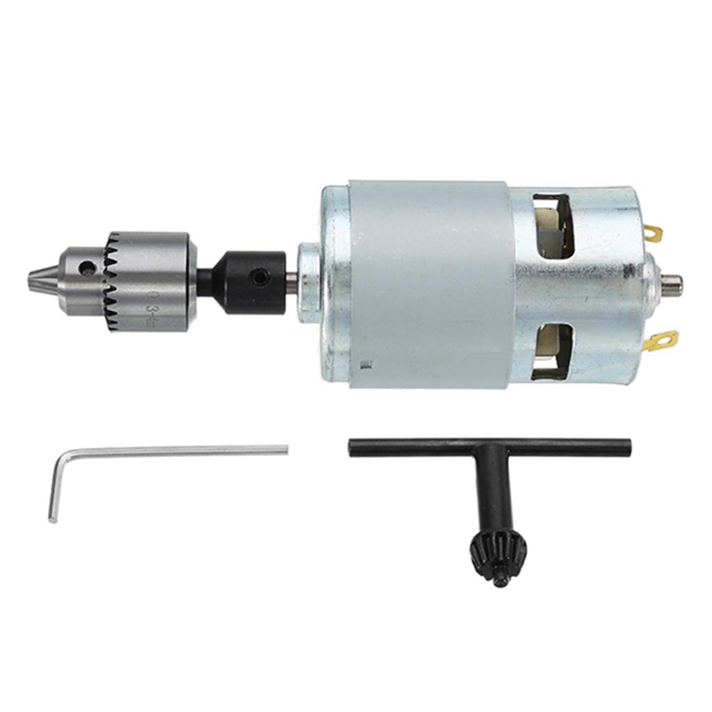 775 Motor 12-24V DC Electric Drill Drill Chuck For Polishing Drilling Cutting