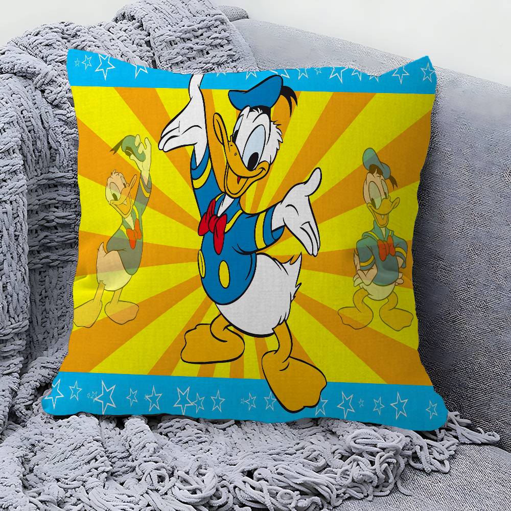 D-Donald D-Duck Personalized Picture Text Home Decorative Pillows Household Gifts 45x45cm