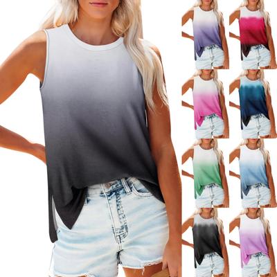 Casual tuniektopjes voor dames om te dragen met leggings, mouwloze zomerprints, shirts, tanktops