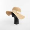 Spring and summer fashion casual hemming webbing hand-woven thin raffia big eaves hat women's sunscreen sunshade foldable straw hat