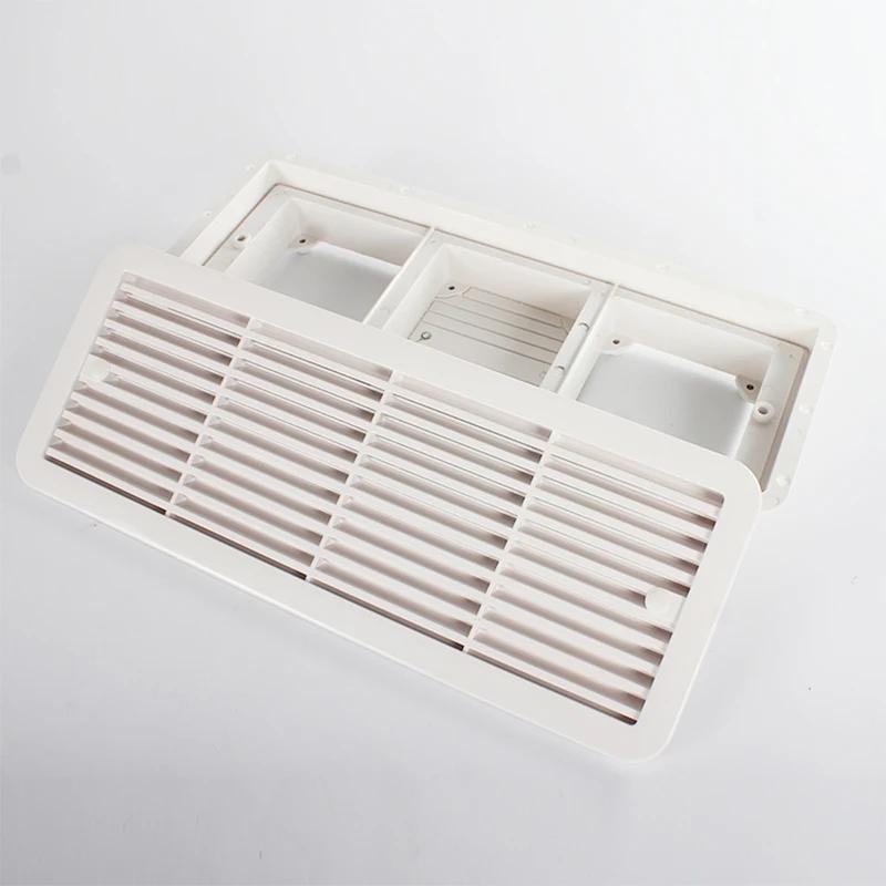 

Heavy-Duty Universal Replacement Exterior Vent Cover with Louvre Grille - Durable & Weather-Resistant for RV/Caravan білий