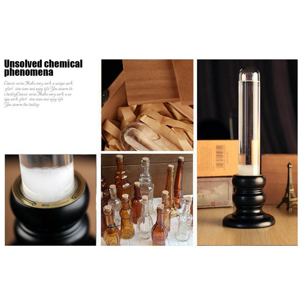 Practical Weather Forecast Bottle Glass Storm Bottle Candle Holder Decoration For Home Office Birthday Valentine's Day Gifts