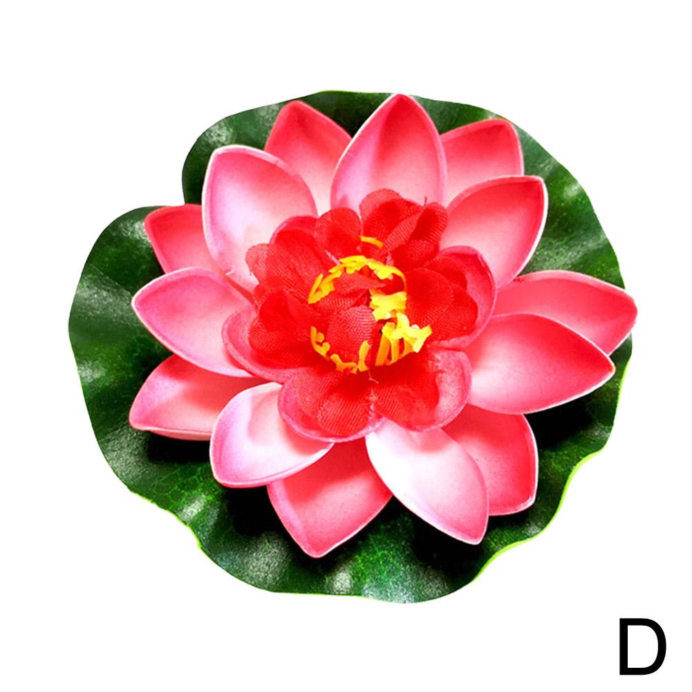 

Лотос искусственный цветок плавающий поддельный лотос растение реалистичная водяная лилия микро ландшафтный пруд садовый декор искусственный цветок для аквариума