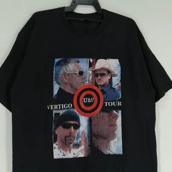 U2 band Vertigo Tour Irish Rock T-shirt All Size S to 5XL 2F1096 L